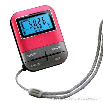 Rechargeable USB pedometer with backlight with 7 days memory usb pedometer